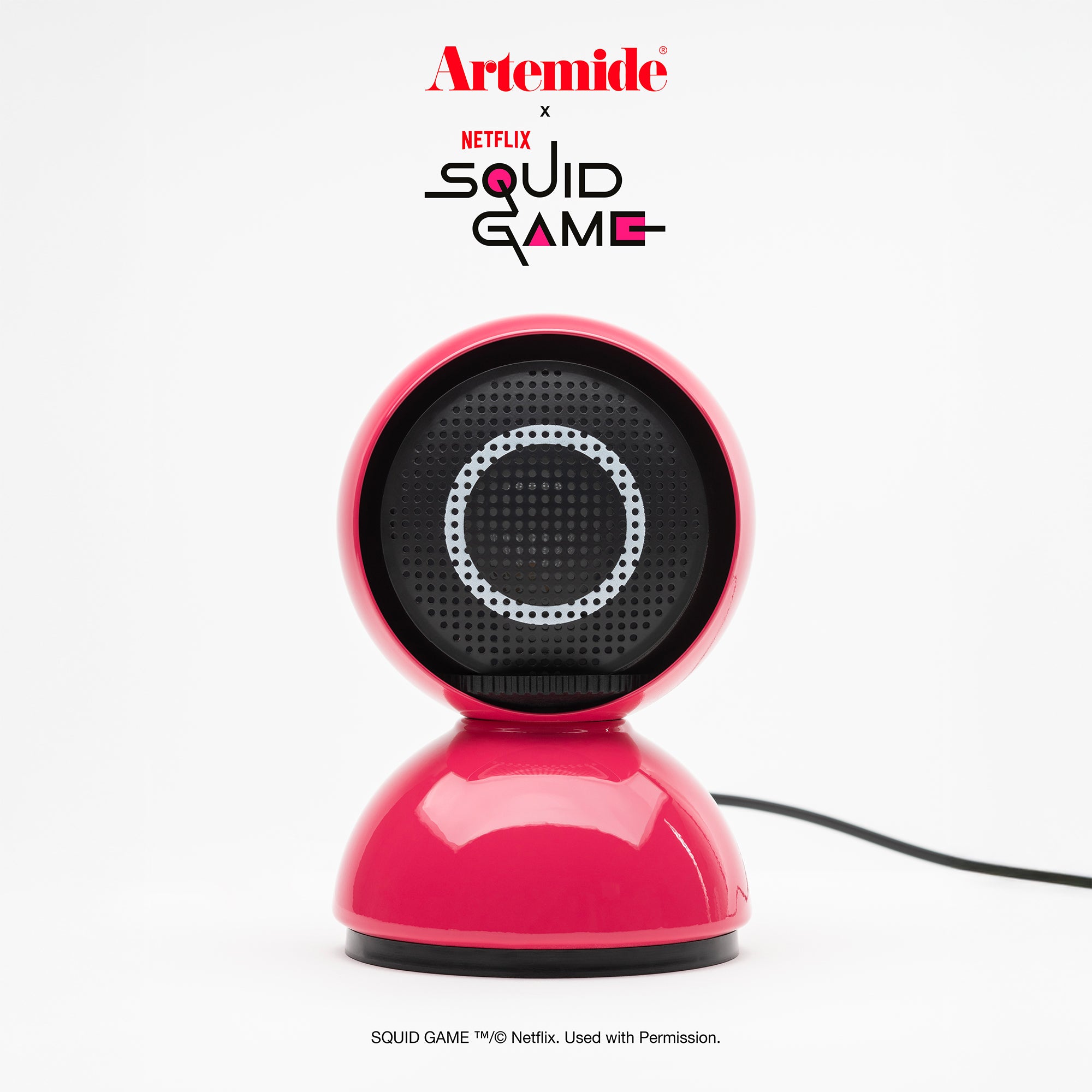 Eclisse Artemide x Squid Game Netflix - Lampada da tavolo "Guard Pink"