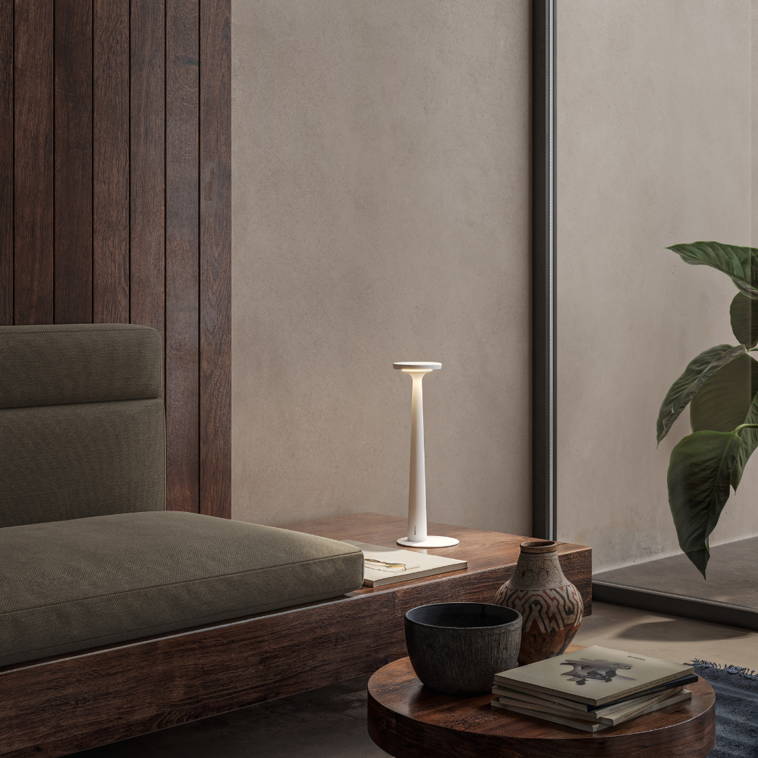 PAPIRIA - Lampada da tavolo ricaricabile by Karman