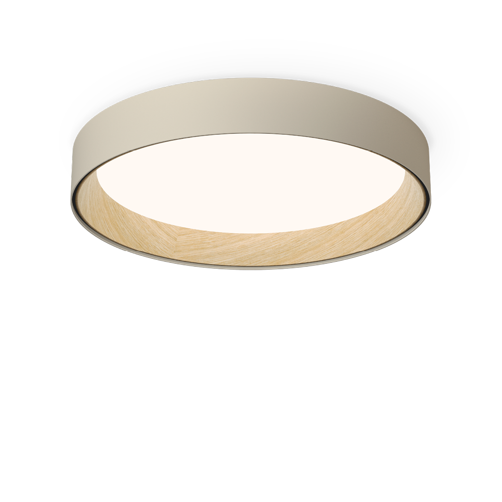 Vibia Duo 4870 / 4872 | Plafoniera di Design in Legno e Metallo