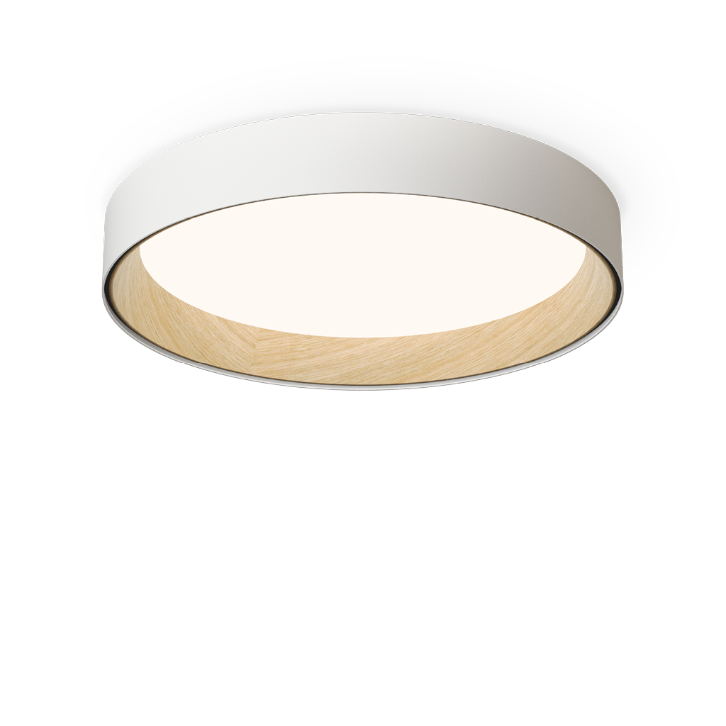 Vibia Duo 4870 / 4872 | Plafoniera di Design in Legno e Metallo