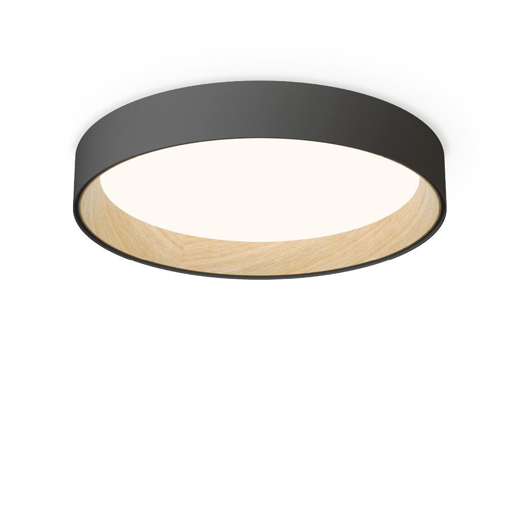 Vibia Duo 4870 / 4872 | Plafoniera di Design in Legno e Metallo