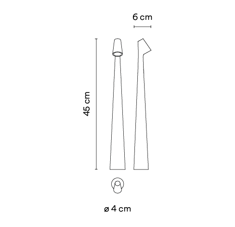 ecletty lampada da tavolo africa vibia misure