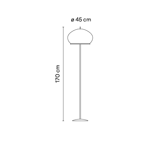 Lampada piantana Knit disponibile in tre dimensioni