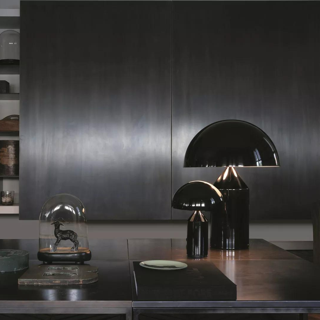 ecletty lampada da tavolo atollo metallo