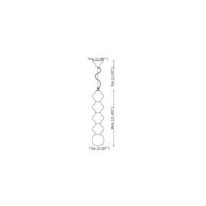 C2685 Mix Moka Lampadario sospensione ceramica Copacabana – Ferroluce