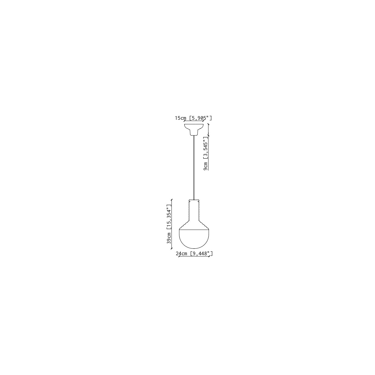 C2730 Selaròn Lampada sospensione design vetro – Ferroluce