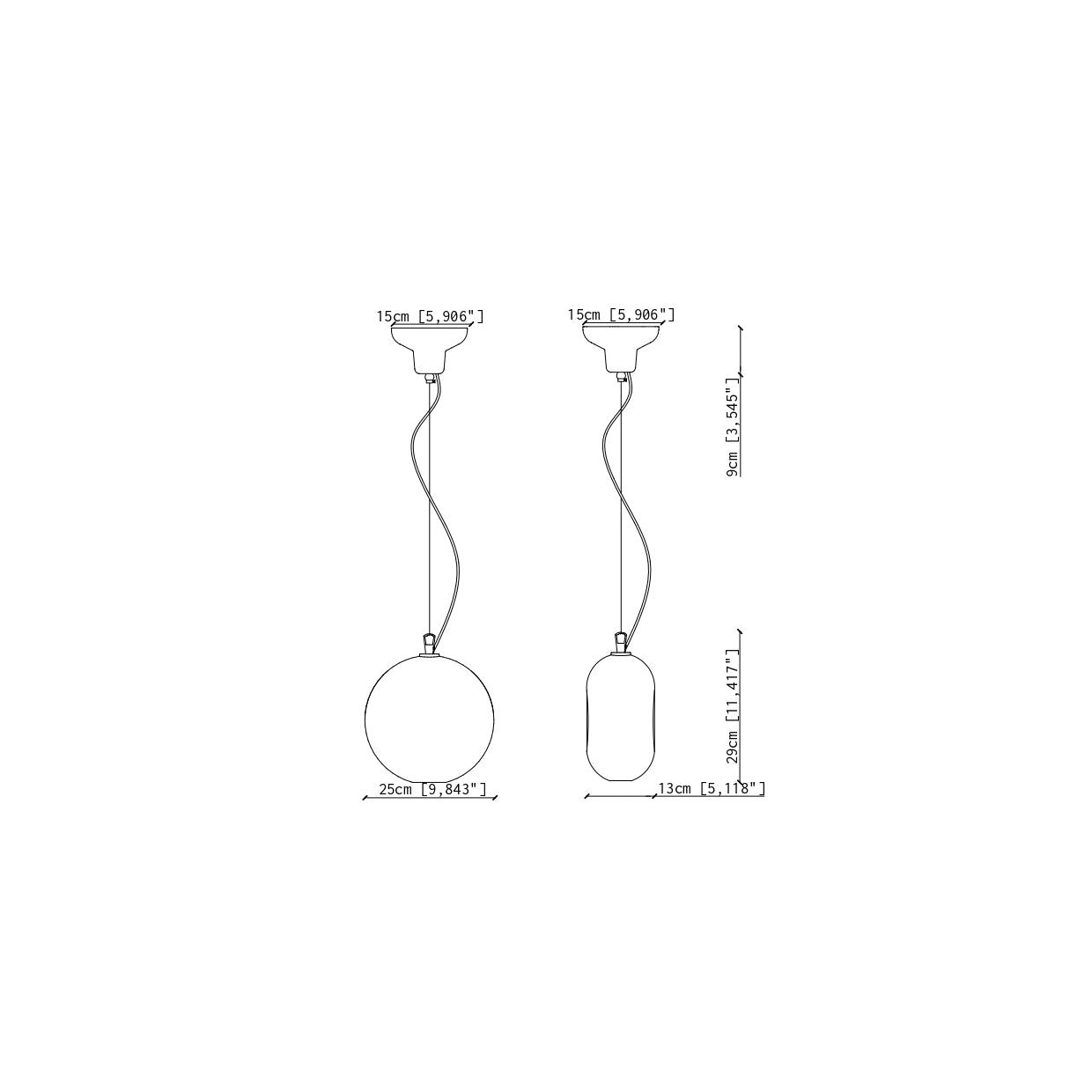 C2751 BumBum  Lampada sospensione design ceramica – Ferroluce