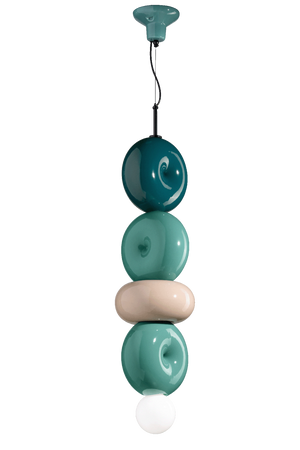 C2764 Lampada sospensione Collezione Mix turchese – Ferroluce