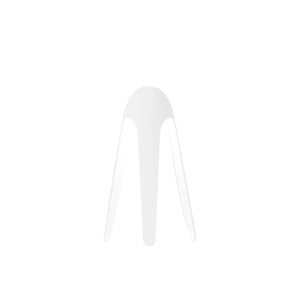 Lampada da tavolo Cyborg di Martinelli Luce - versione bianco lucido, prodotto scontornato.
