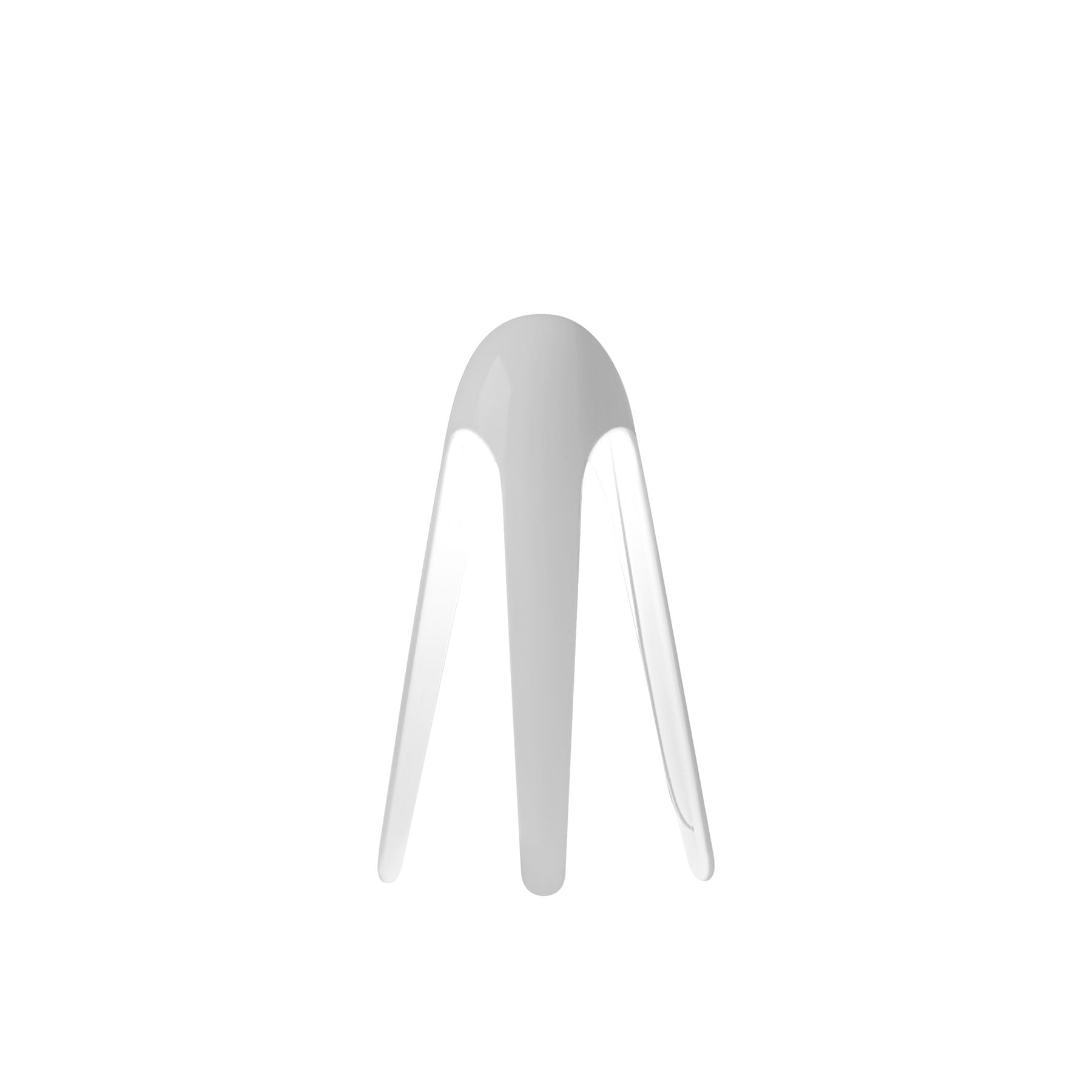 Lampada da tavolo Cyborg di Martinelli Luce - versione grigio chiaro, prodotto scontornato.
