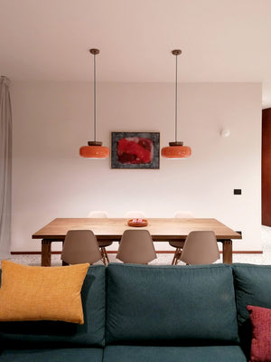 C2741 Maracanà Lampada sospensione design ceramica vetro – Ferroluce