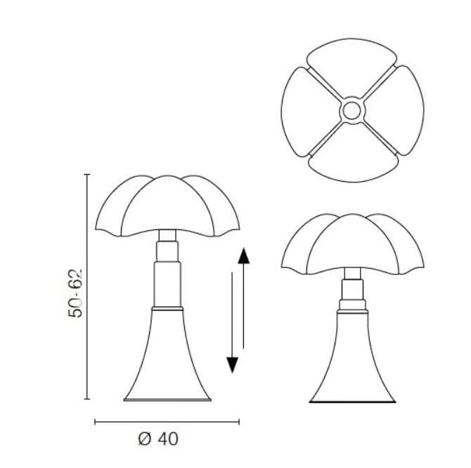 Martinelli Luce Pipistrello POP - Lampada tavolo