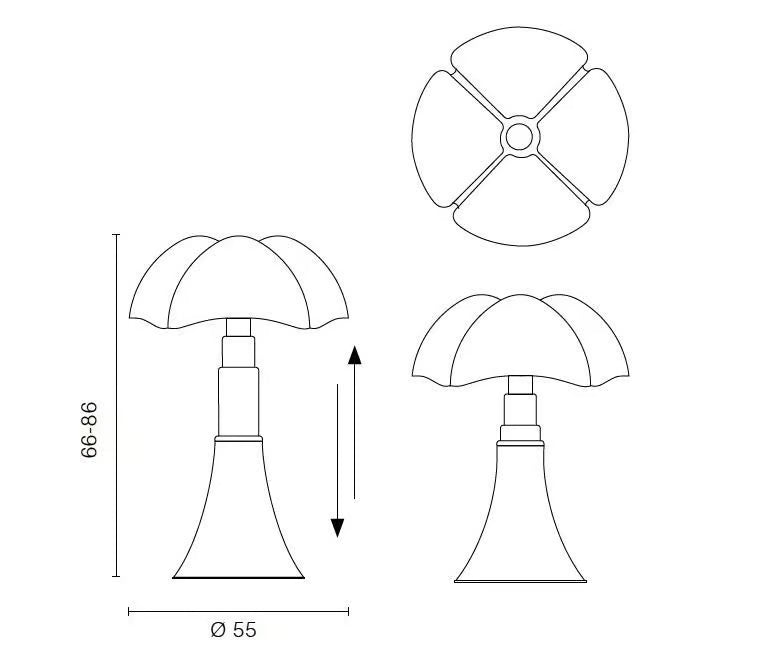 Martinelli Luce Pipistrello POP - Lampada tavolo