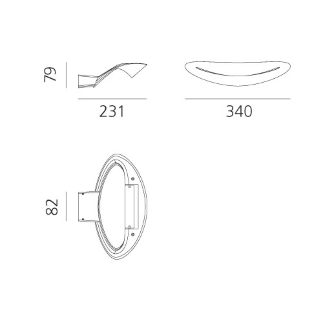ecletty lampada da parete mesmeri
