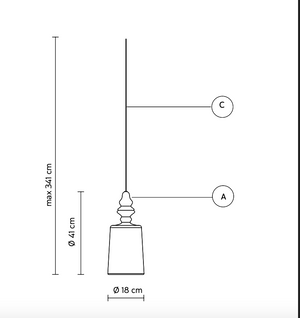 ALIBAGLASS Karman - Lampada a sospensione in vetro
