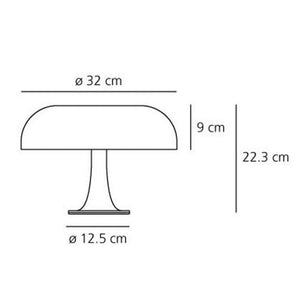 Nessino Blu Klein Artemide — Lampada da Tavolo Giancarlo Mattioli
