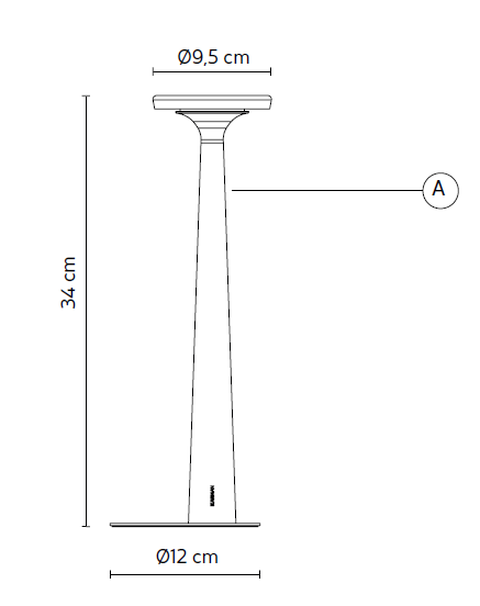 PAPIRIA - Lampada da tavolo ricaricabile by Karman