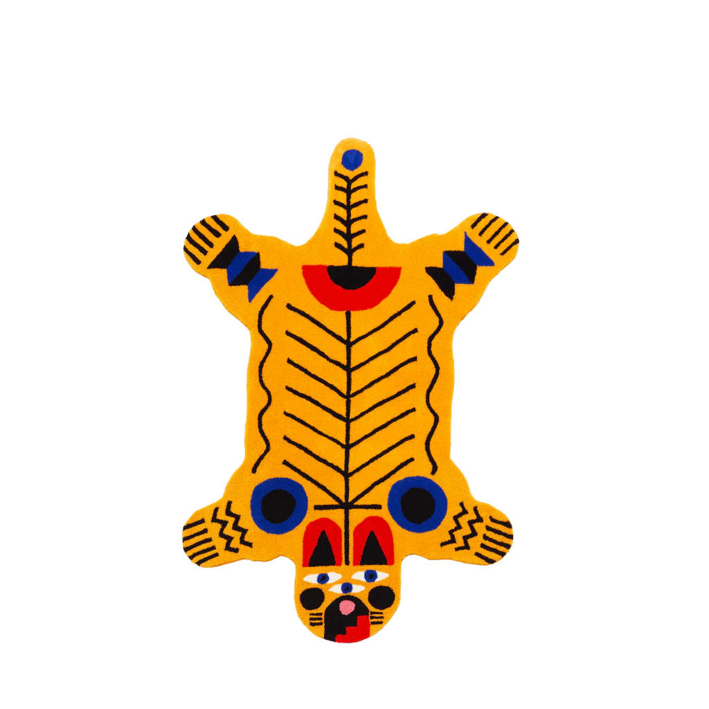 Tappeto Oggian Tigre Italiana Qeeboo