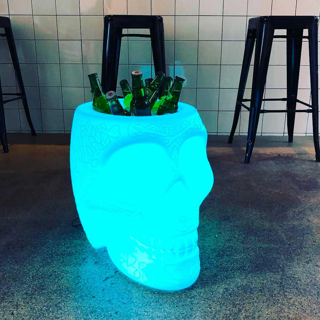 Mexico Planter e Lampada Champagne Cooler LED ricaricabile