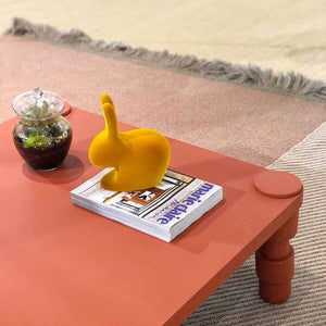 Rabbit XS Bookend Velvet - Fermaporte e Reggilibri in Velluto Qeeboo