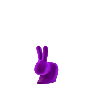 Rabbit XS Bookend Velvet - Fermaporte e Reggilibri in Velluto Qeeboo