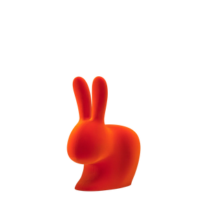 Rabbit Chair Baby Velvet Qeeboo - Sedia Coniglio in Velluto per Bambini