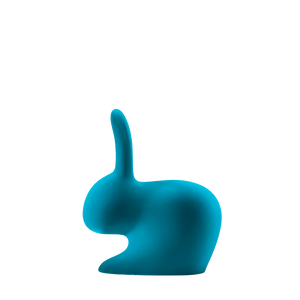 Rabbit Chair Baby Velvet Qeeboo - Sedia Coniglio in Velluto per Bambini
