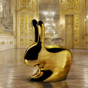 Rabbit Chair Metal Finish - Sedia Coniglio Metallizzata Qeeboo