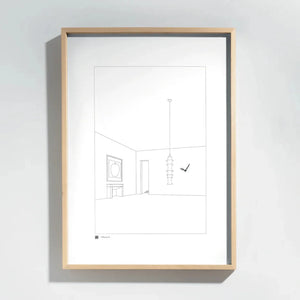 ecletty Drawing no. 12 orologio by Danese Milano