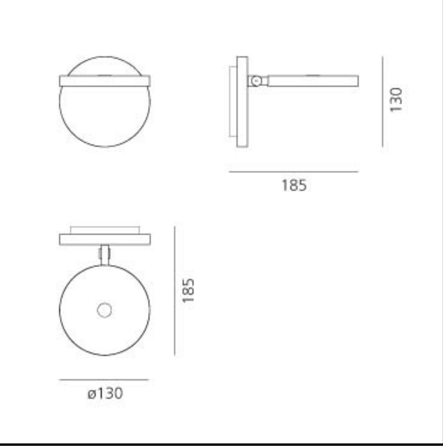 Demetra Faretto Artemide — Faretto da Parete LED Fukasawa