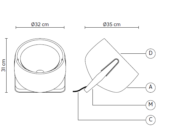 Bag lampada da tavolo Karman