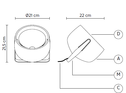 Bag lampada da tavolo Karman