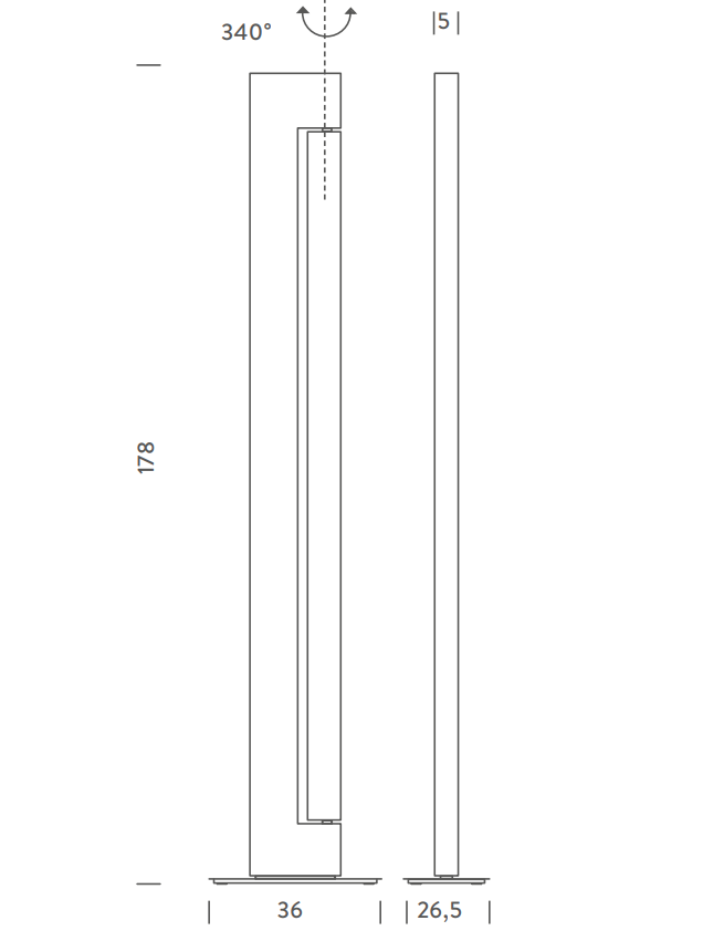 ecletty lampada da terra ara floor misure