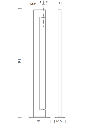 ecletty lampada da terra ara floor misure