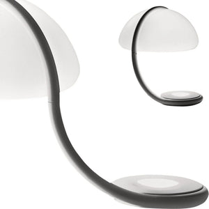dettaglio braccio orientabile finitura bronzo, lampada serpente