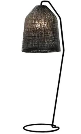 Dettaglio della versione color nero della piantana Black Out design by Karman.