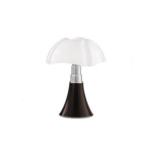 lampada minipipistrello da tavolo, finitura marrone opaco.
