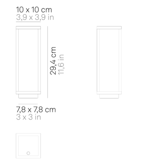ecletty lampada da tavolo Home misure