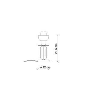 C2602 Berimbau Lampada da Tavolo | Ferro Luce