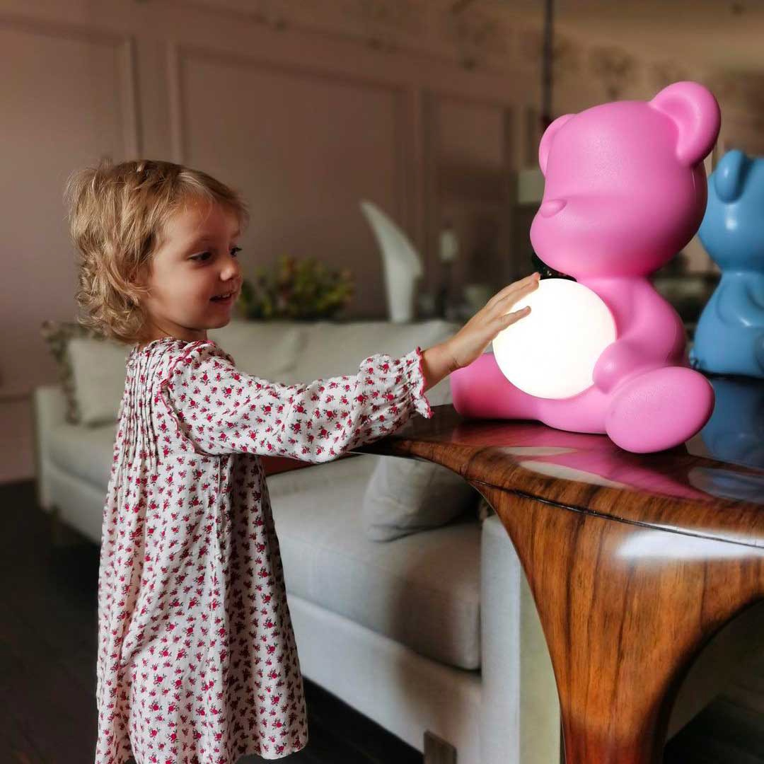 Teddy Girl LED Lamp - Lampada Ricaricabile Portatile Qeeboo
