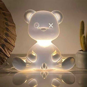 Teddy Boy Metal Finish - Lampada Orsetto Metallizzata Qeeboo