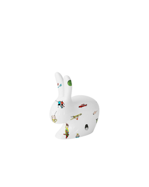 Rabbit XS Qeeboo x Fiorucci — Coniglio Ceramica Stefano Giovannoni