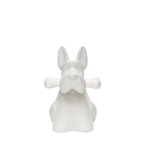 Dettaglio dell'osso luminoso della lampada Scottie di qeeboo.