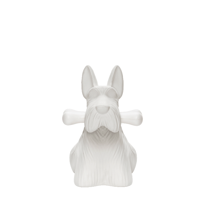 Dettaglio dell'osso luminoso della lampada Scottie di qeeboo.