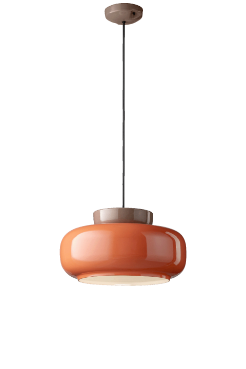 C2741 Maracanà Lampada sospensione design ceramica vetro – Ferroluce