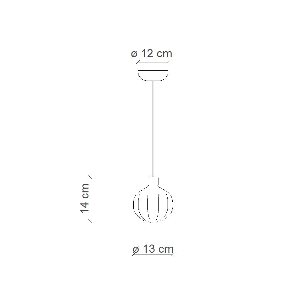 C2642 Afoxé Lampadario in Vetro | Ferroluce