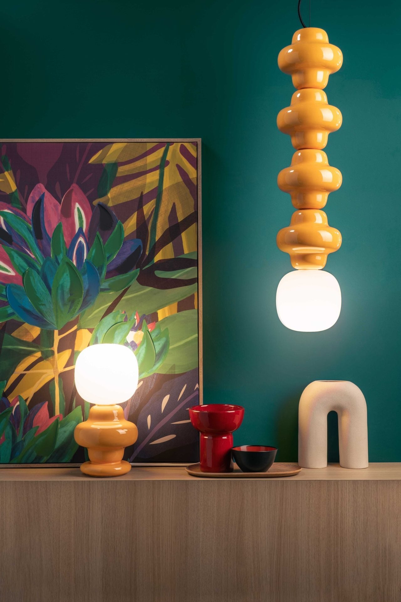 C2680 Lampada da tavolo ceramica Copacabana – Ferroluce