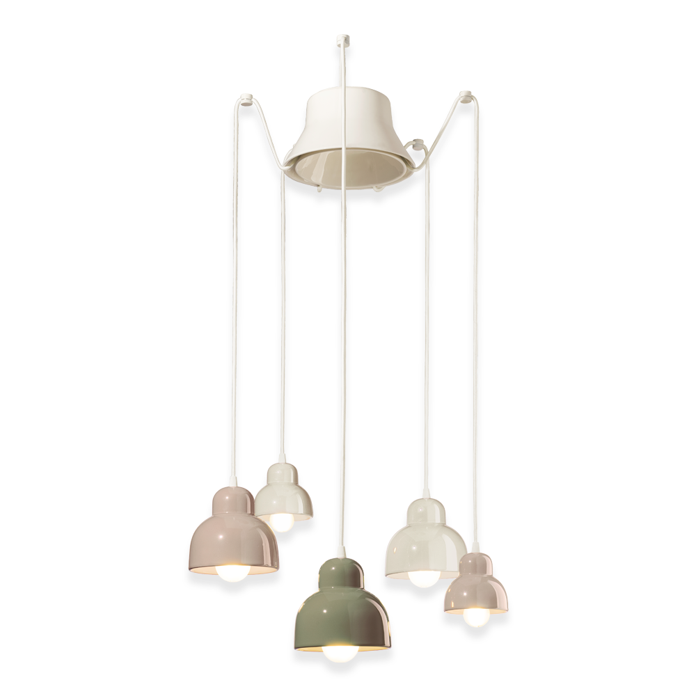 Lampadario multicolore Berimbau | Ferroluce