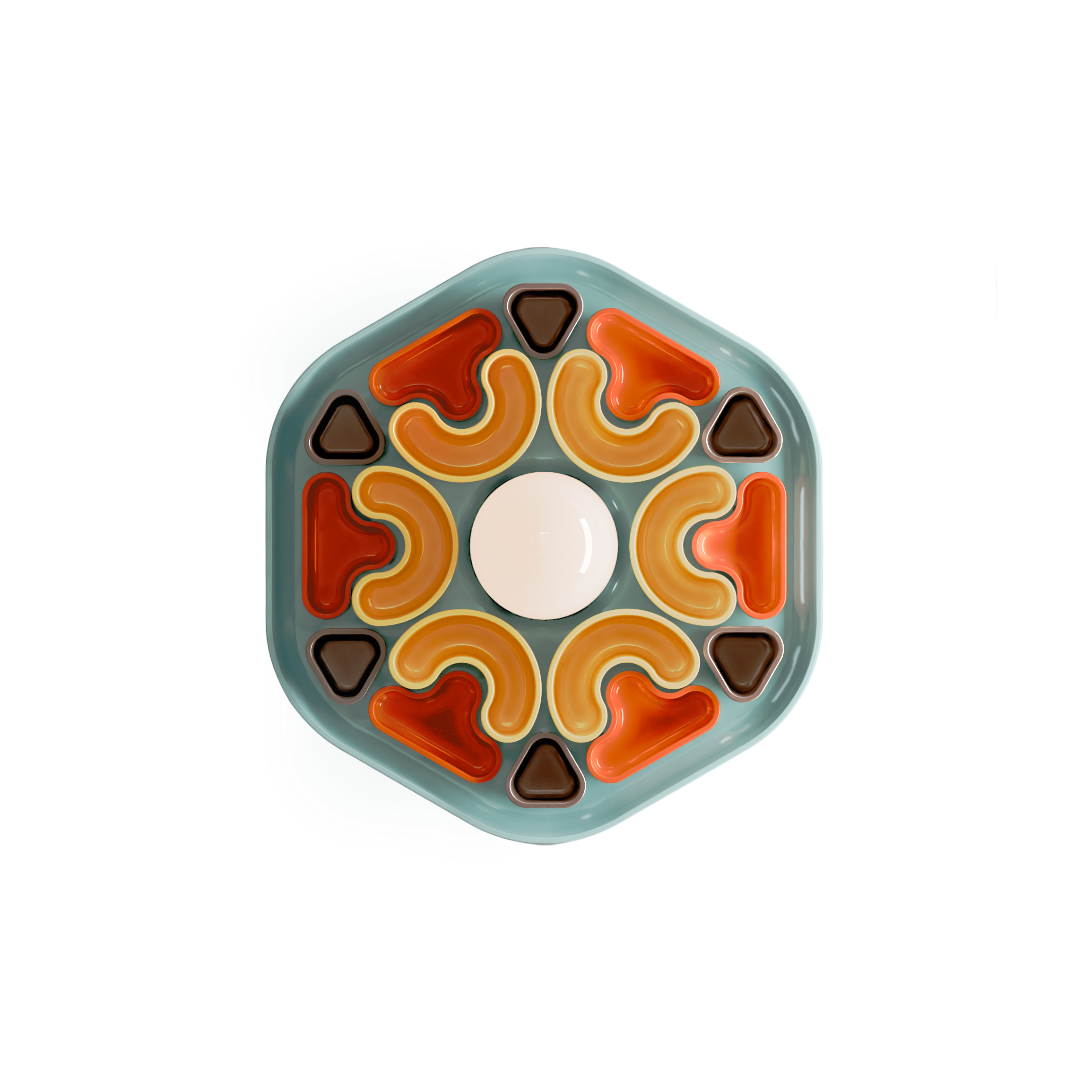 Phytia applique da parete design ceramica caleidoscopica – Ferroluce