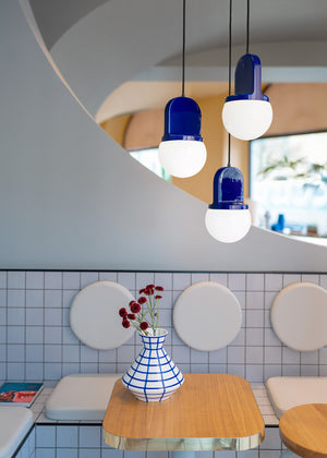 C2781 Habea Lampada sospensione design ceramica vetro – Ferroluce